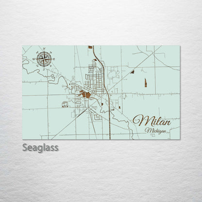 Milan, Michigan Street Map