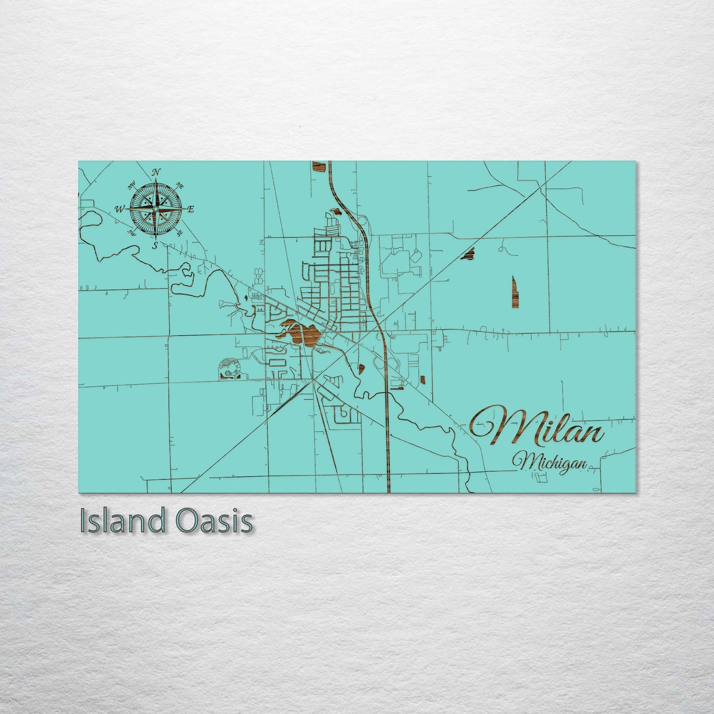 Milan, Michigan Street Map