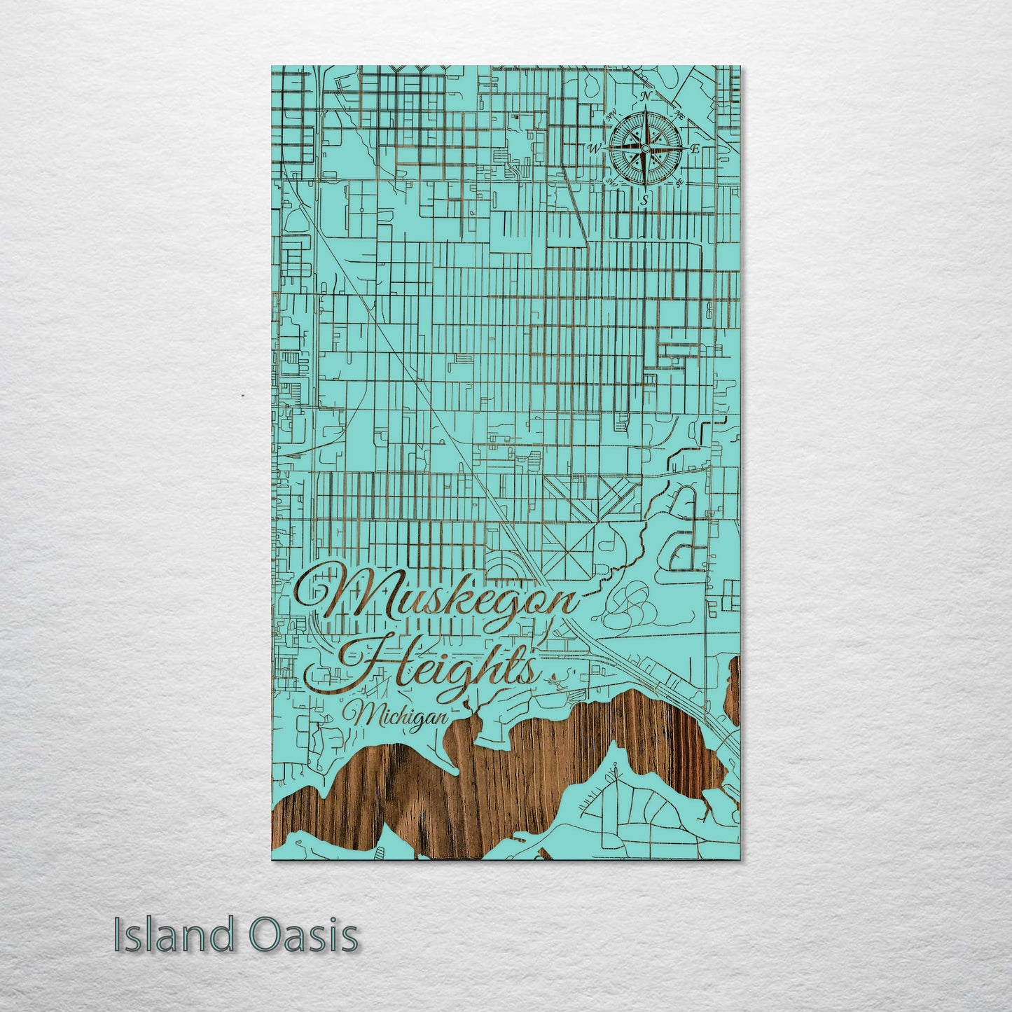 Muskegon Heights, Michigan Street Map