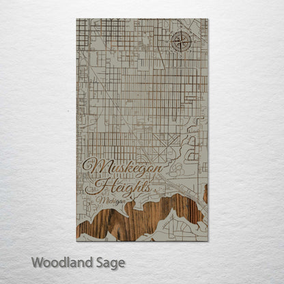 Muskegon Heights, Michigan Street Map