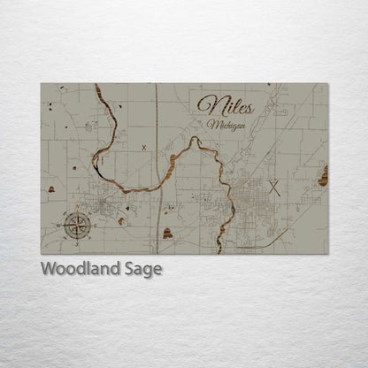 Niles, Michigan Street Map