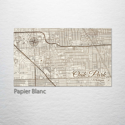 Oak Park, Michigan Street Map