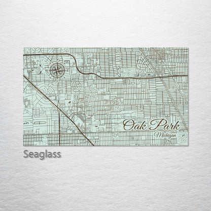 Oak Park, Michigan Street Map