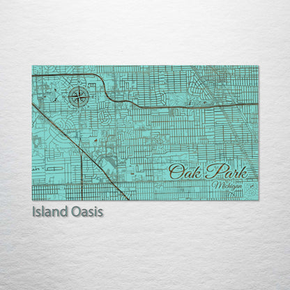 Oak Park, Michigan Street Map