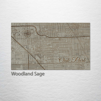 Oak Park, Michigan Street Map