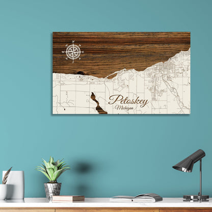 Petoskey, Michigan Street Map