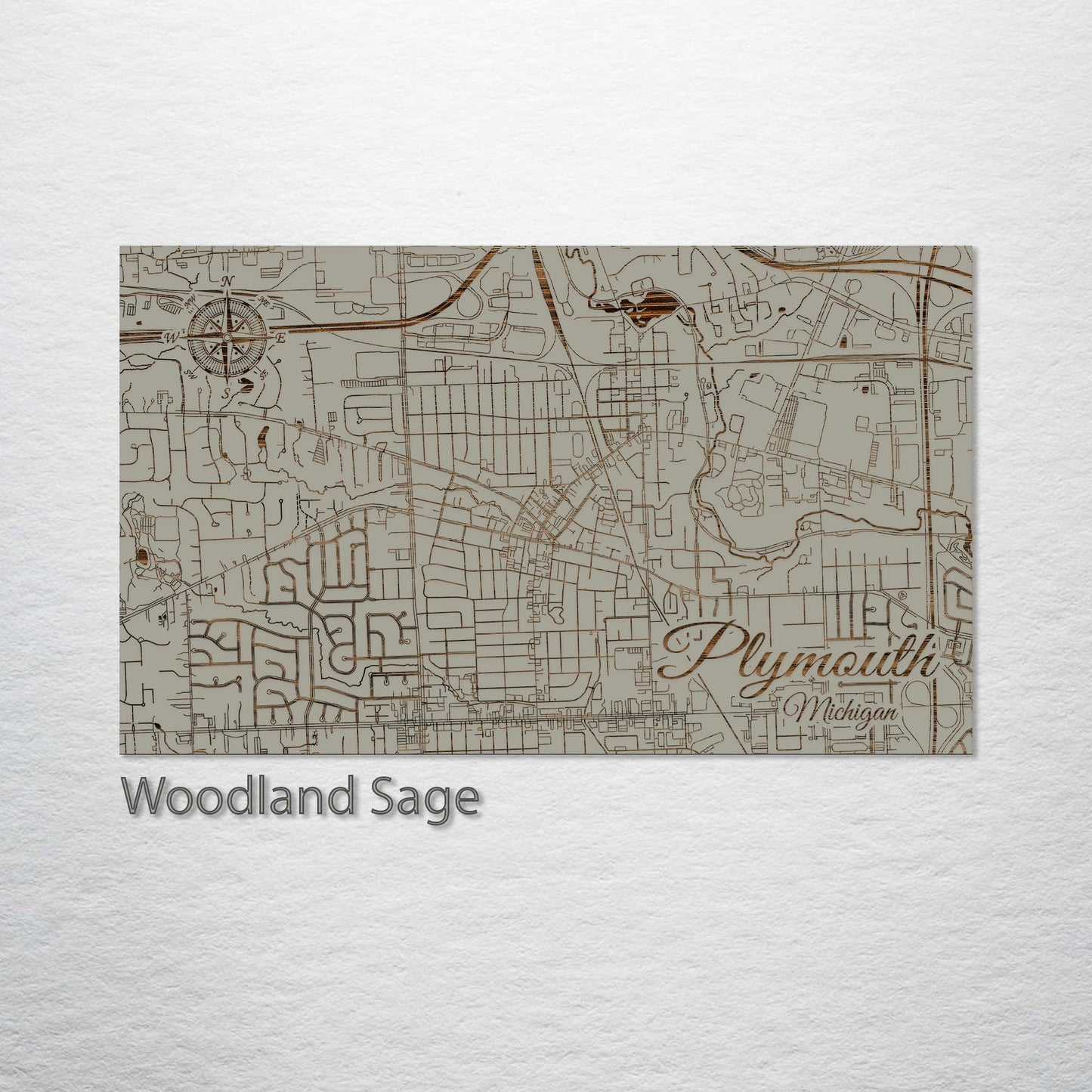 Plymouth, Michigan Street Map