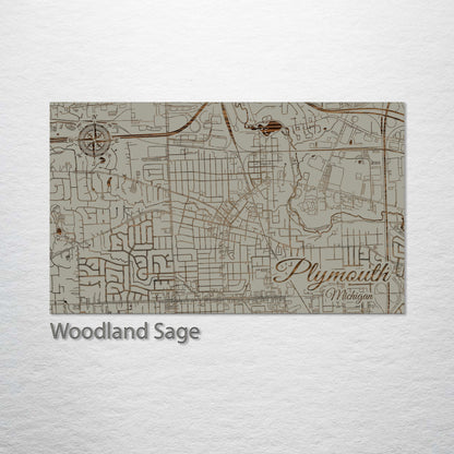 Plymouth, Michigan Street Map