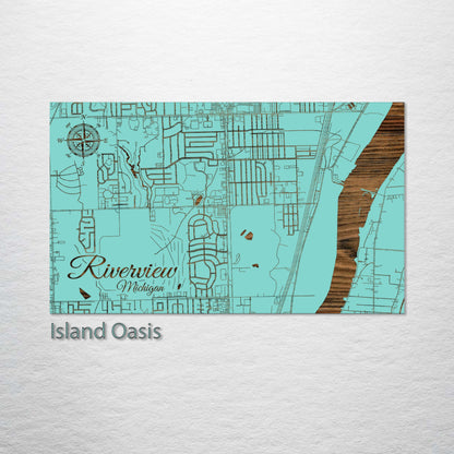 Riverview, Michigan Street Map