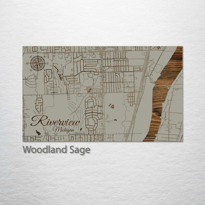 Riverview, Michigan Street Map