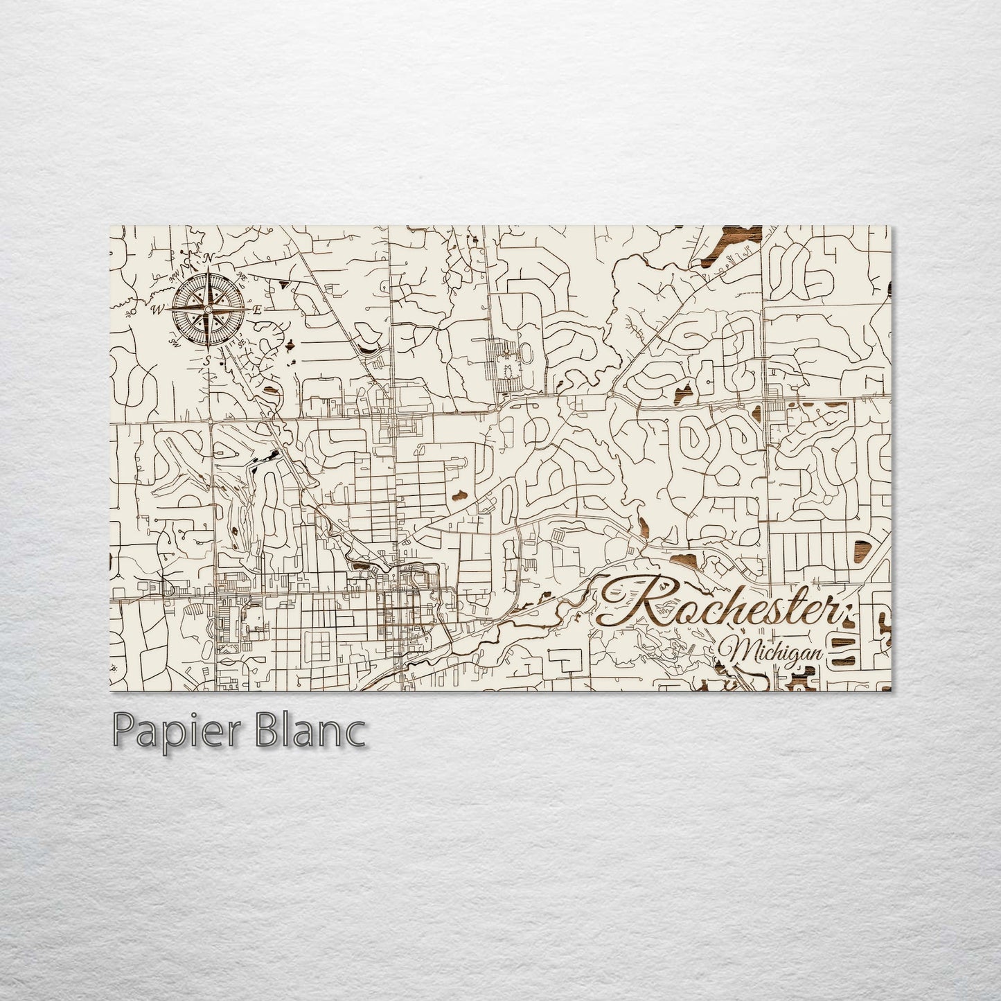 Rochester, Michigan Street Map