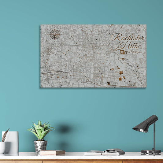 Rochester Hills, Michigan Street Map