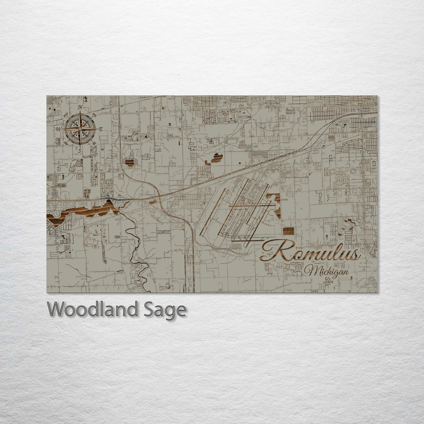 Romulus, Michigan Street Map