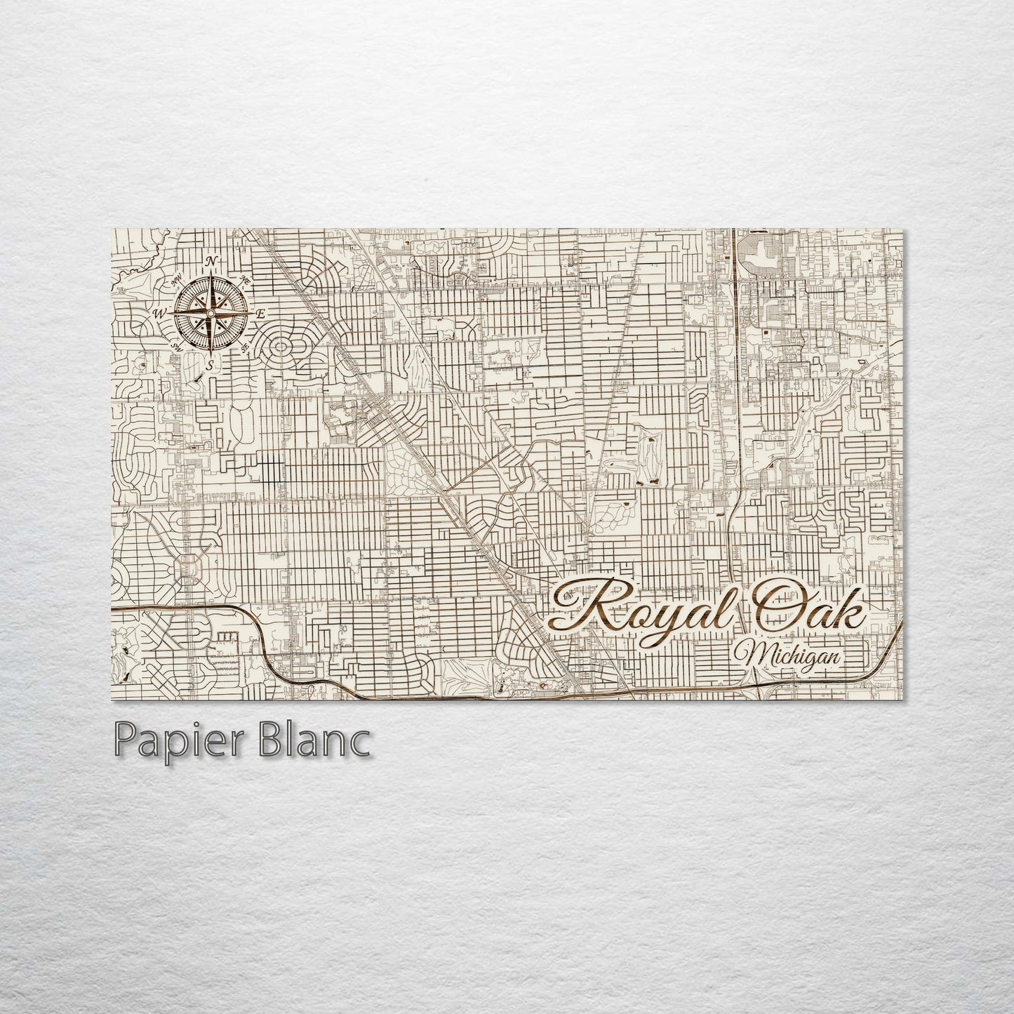 Royal Oak, Michigan Street Map