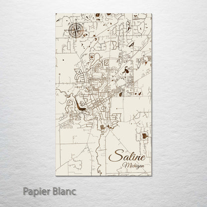 Saline, Michigan Street Map