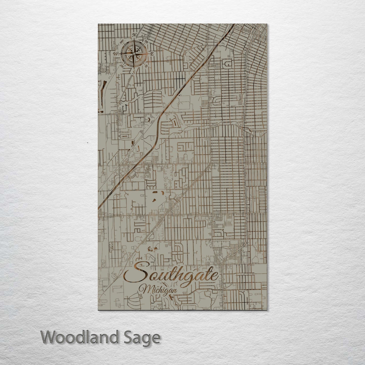 Southgate, Michigan Street Map