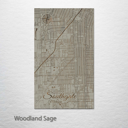 Southgate, Michigan Street Map