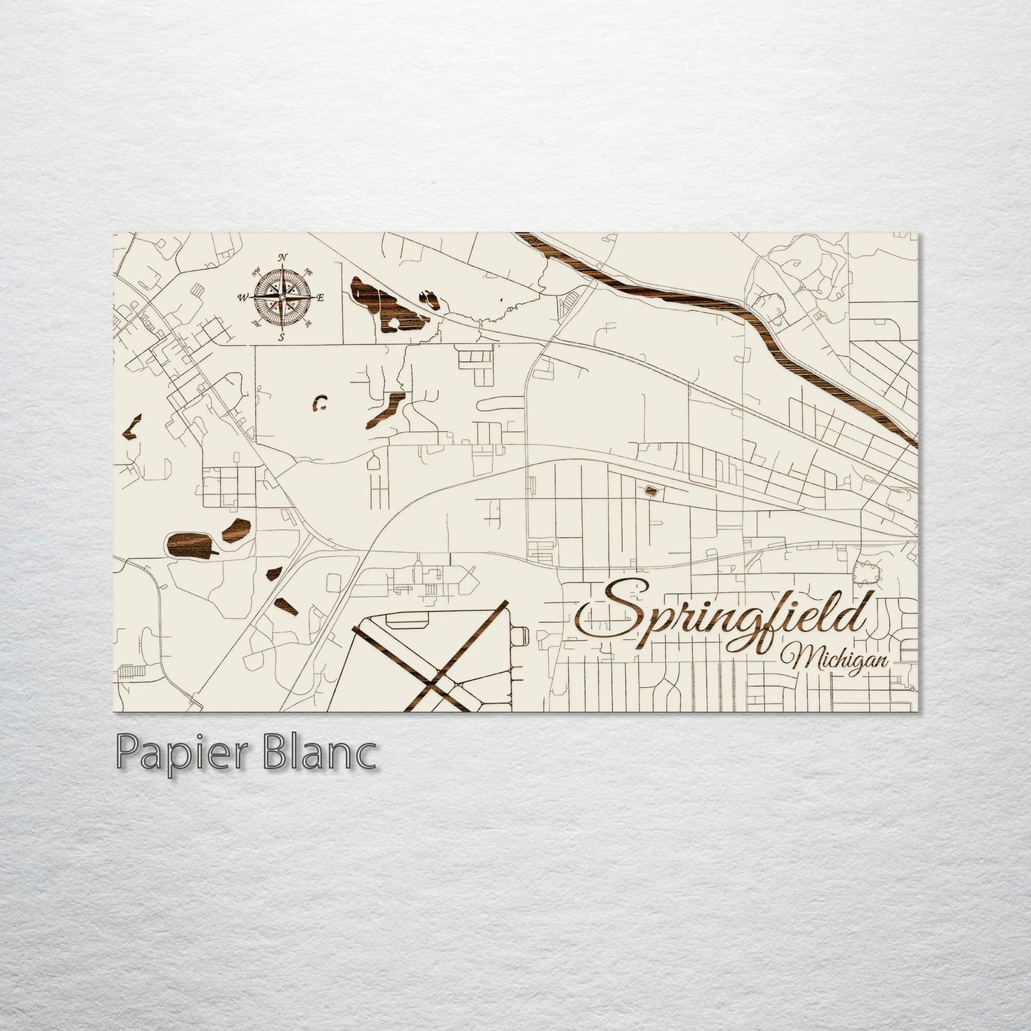 Springfield, Michigan Street Map