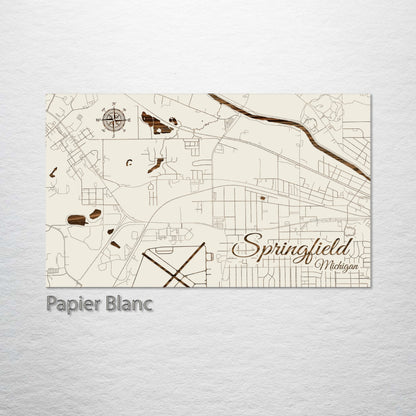 Springfield, Michigan Street Map