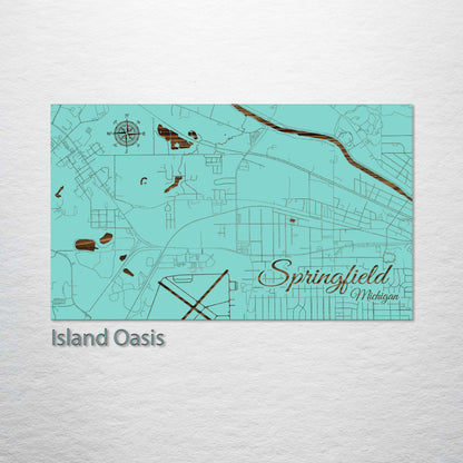 Springfield, Michigan Street Map