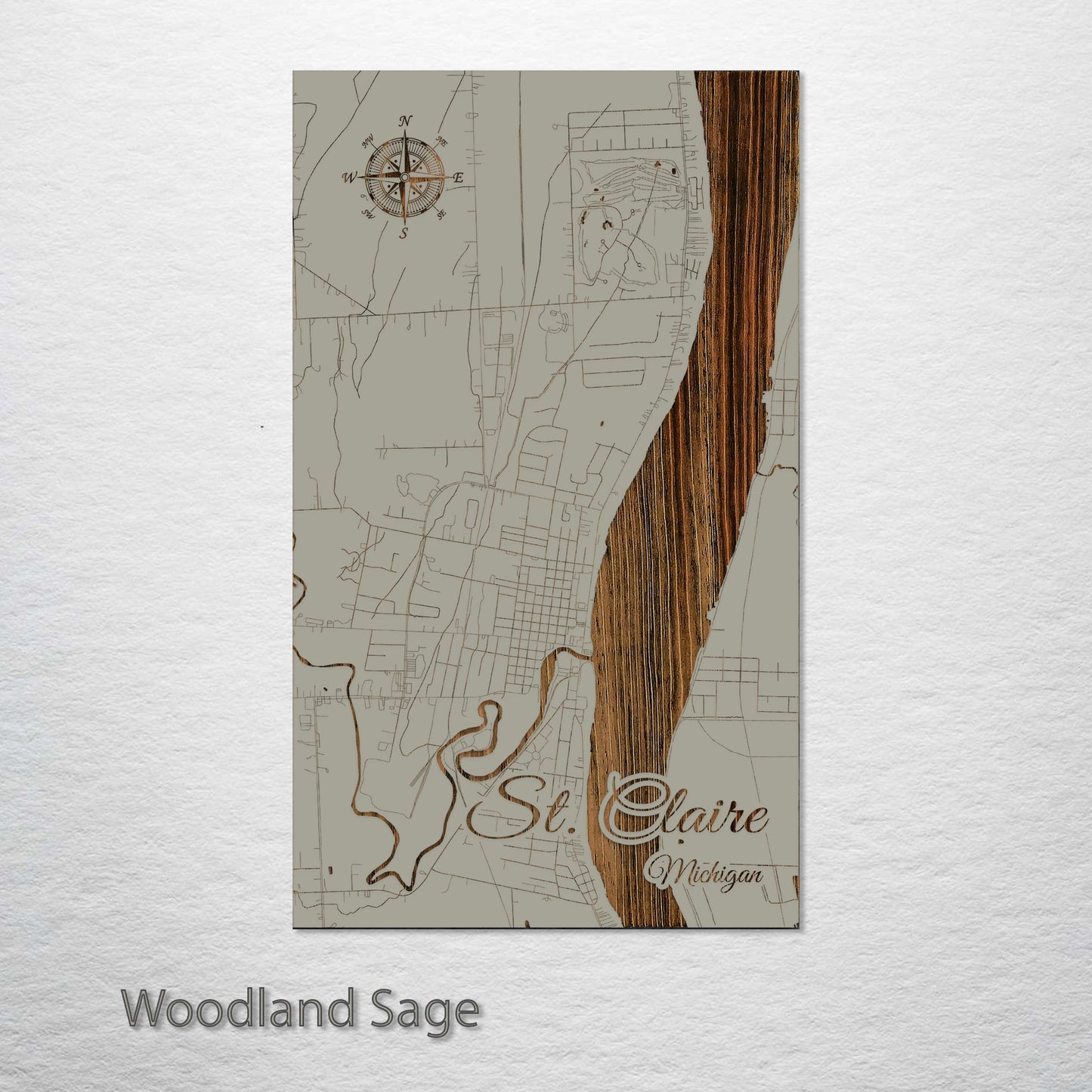 St. Clair, Michigan Street Map