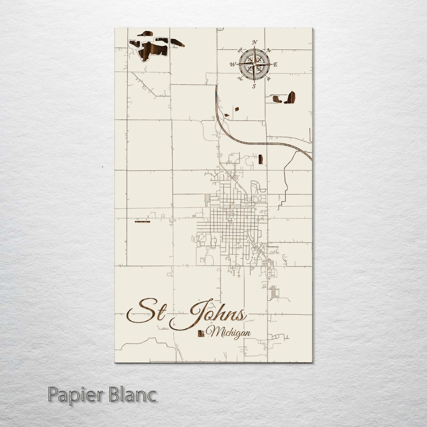 St. Johns, Michigan Street Map