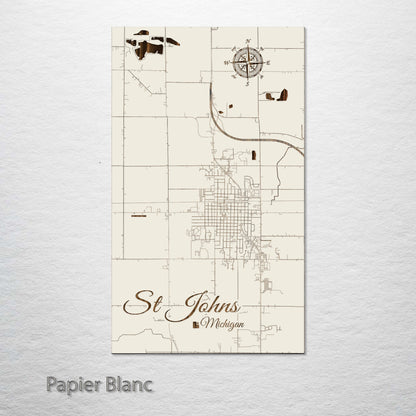 St. Johns, Michigan Street Map