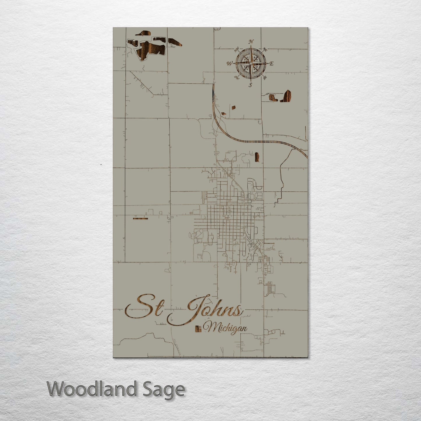 St. Johns, Michigan Street Map