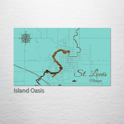 St. Louis, Michigan Street Map