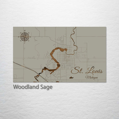 St. Louis, Michigan Street Map