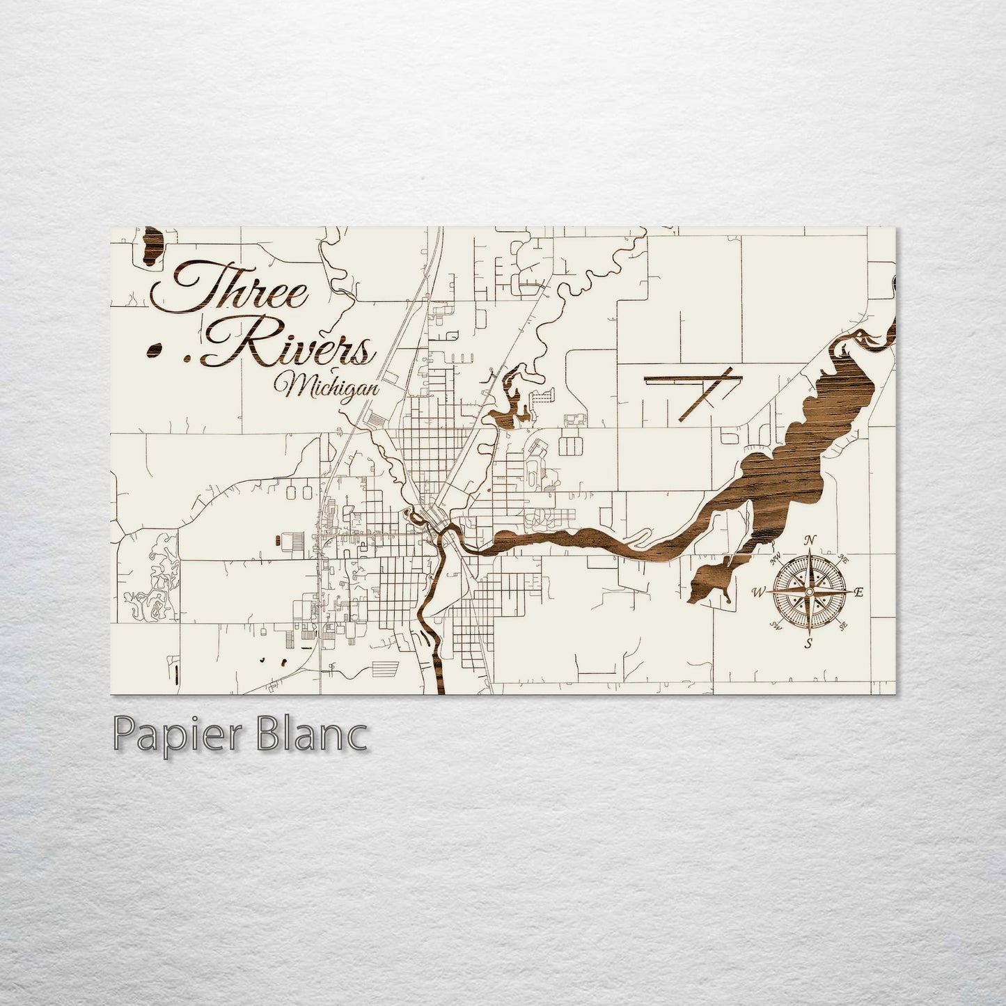 Three Rivers, Michigan Street Map