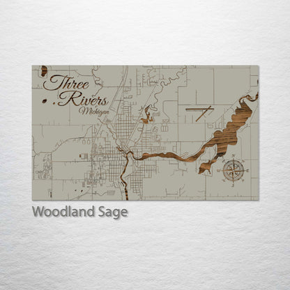 Three Rivers, Michigan Street Map