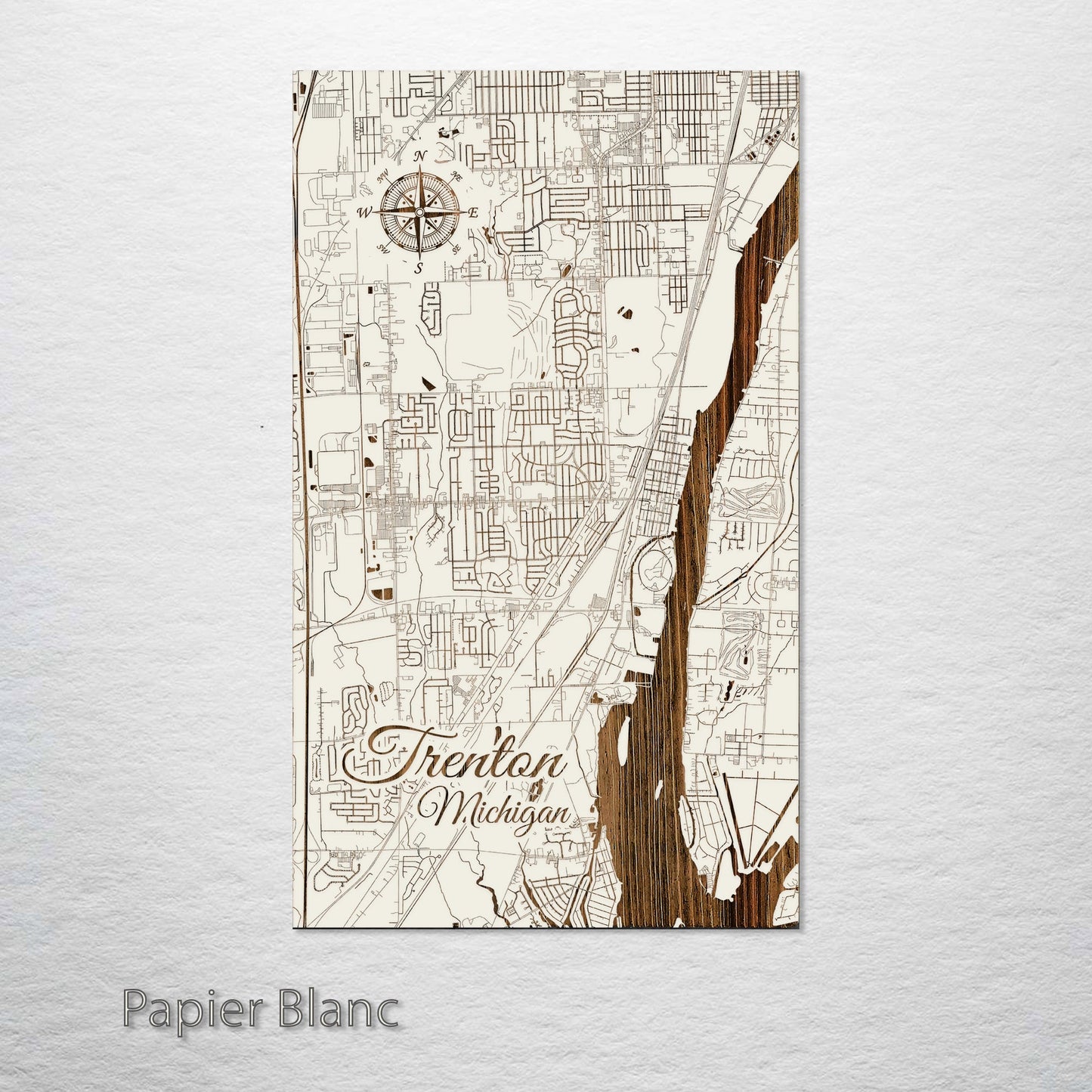 Trenton, Michigan Street Map