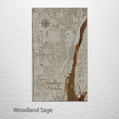 Trenton, Michigan Street Map