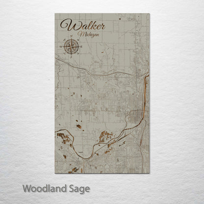 Walker, Michigan Street Map