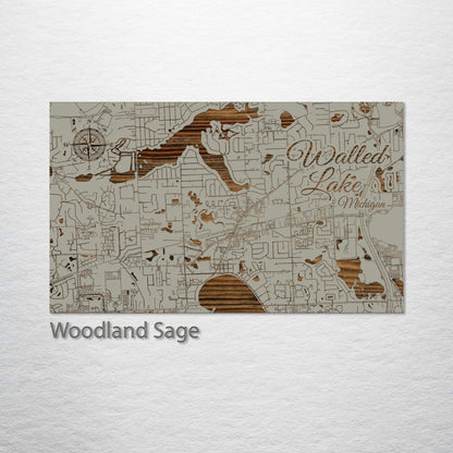 Walled Lake, Michigan Street Map