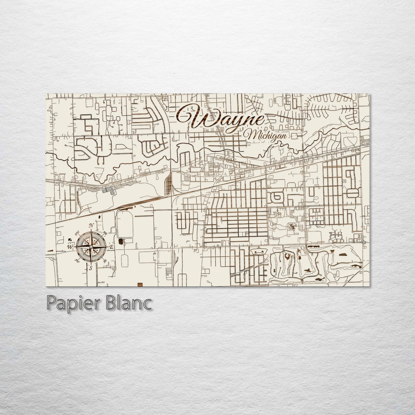 Wayne, Michigan Street Map