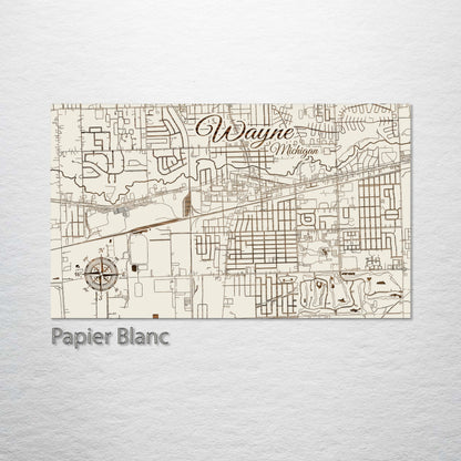 Wayne, Michigan Street Map