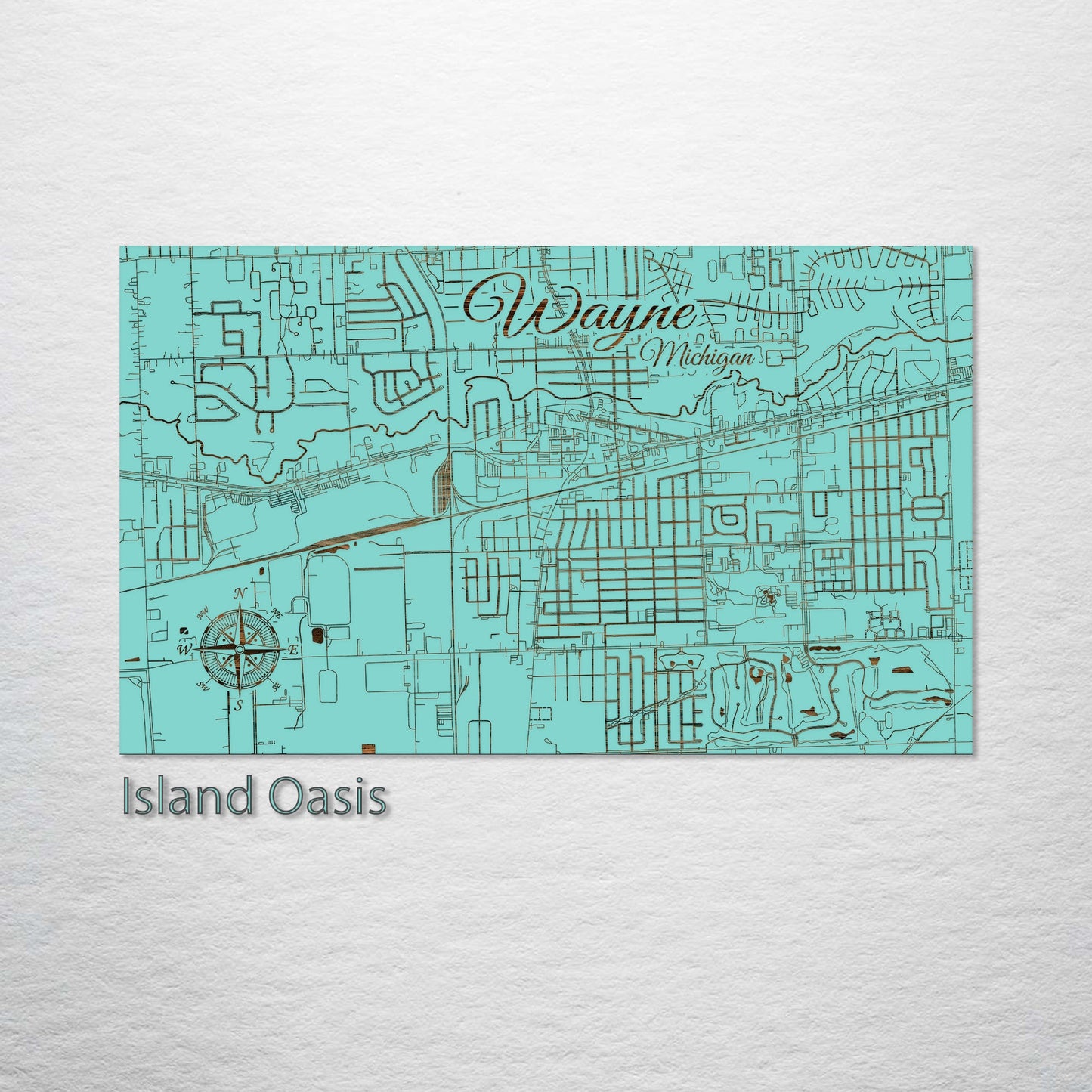 Wayne, Michigan Street Map