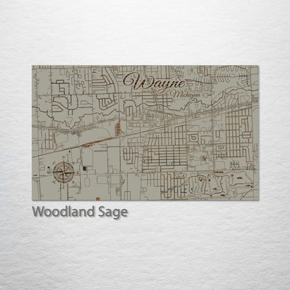 Wayne, Michigan Street Map