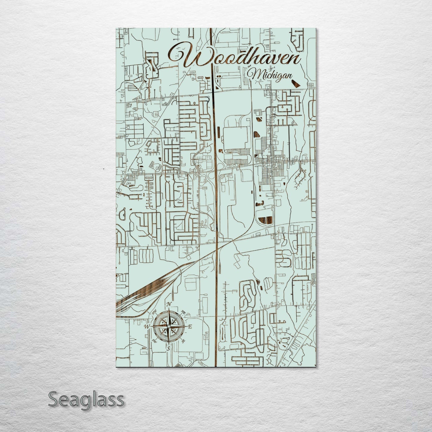 Woodhaven, Michigan Street Map