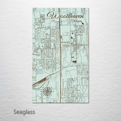 Woodhaven, Michigan Street Map