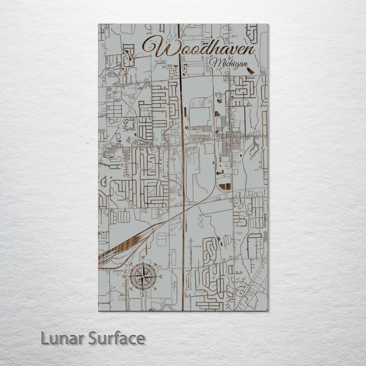 Woodhaven, Michigan Street Map