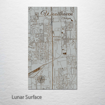 Woodhaven, Michigan Street Map