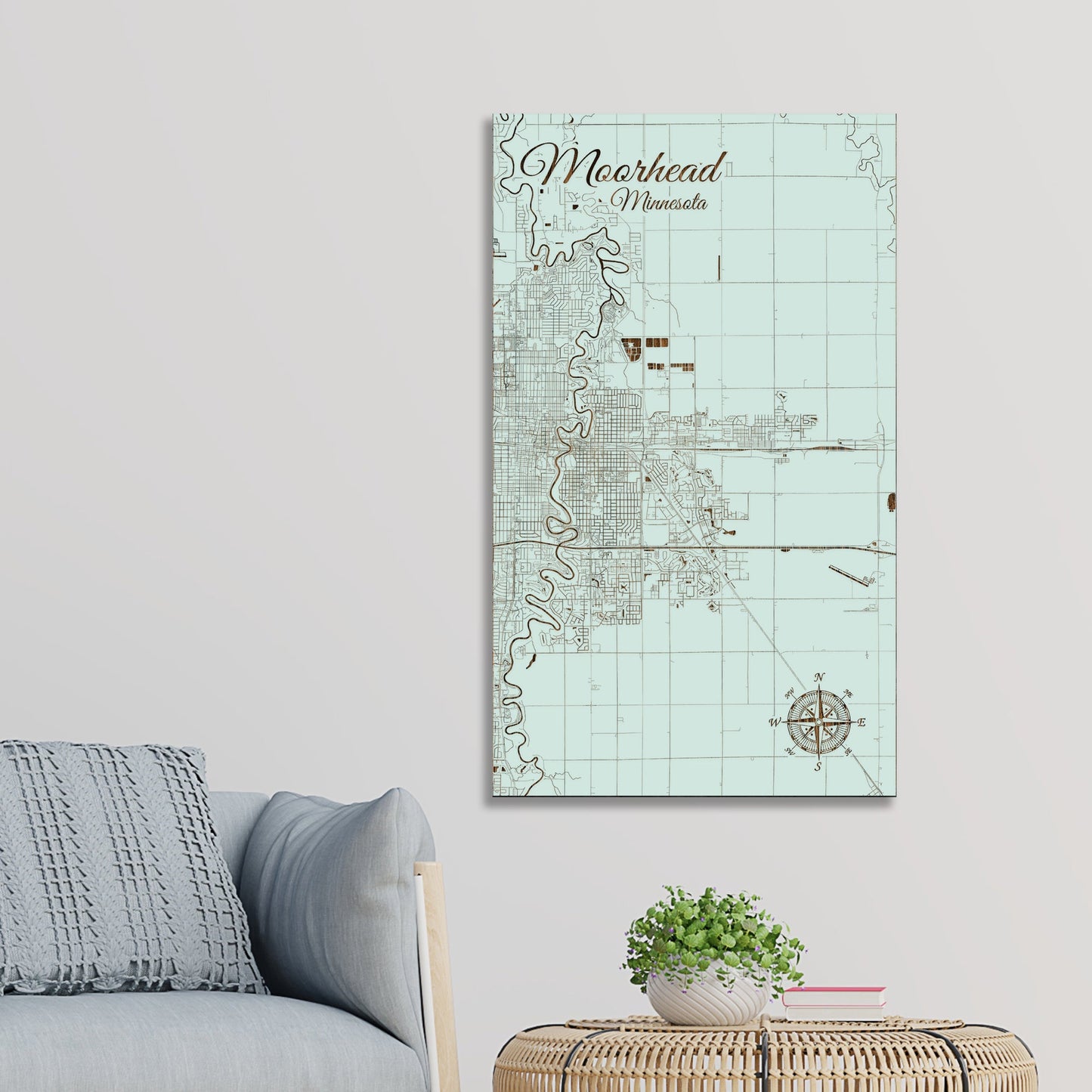 Moorhead, Minnesota Street Map