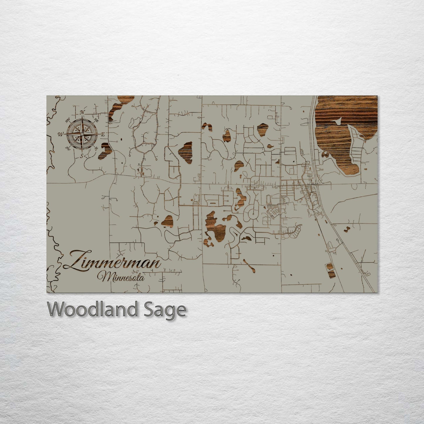 Zimmerman, Minnesota Street Map