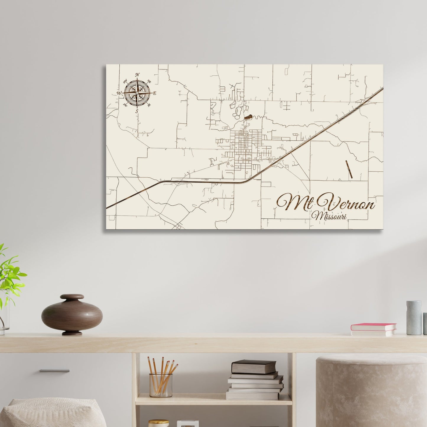 Mount Vernon, Missouri Street Map