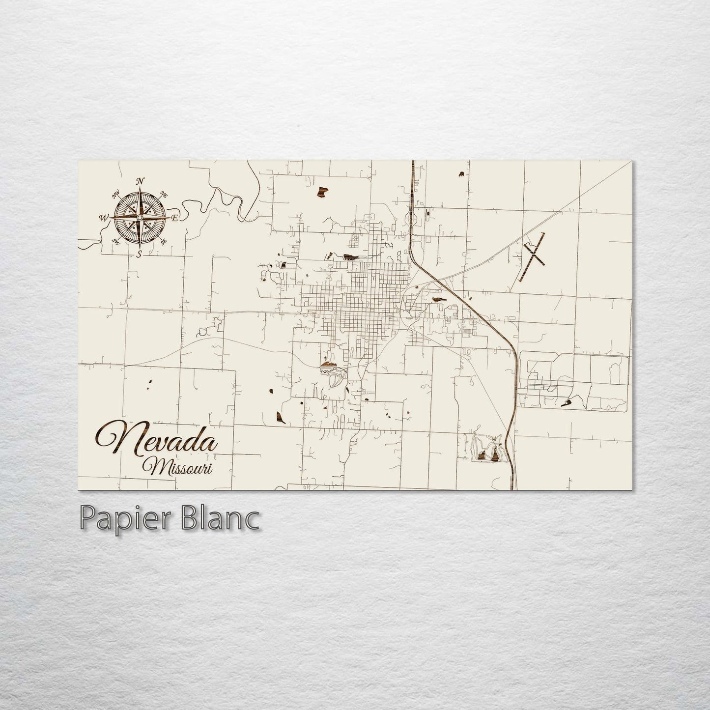 Nevada, Missouri Street Map