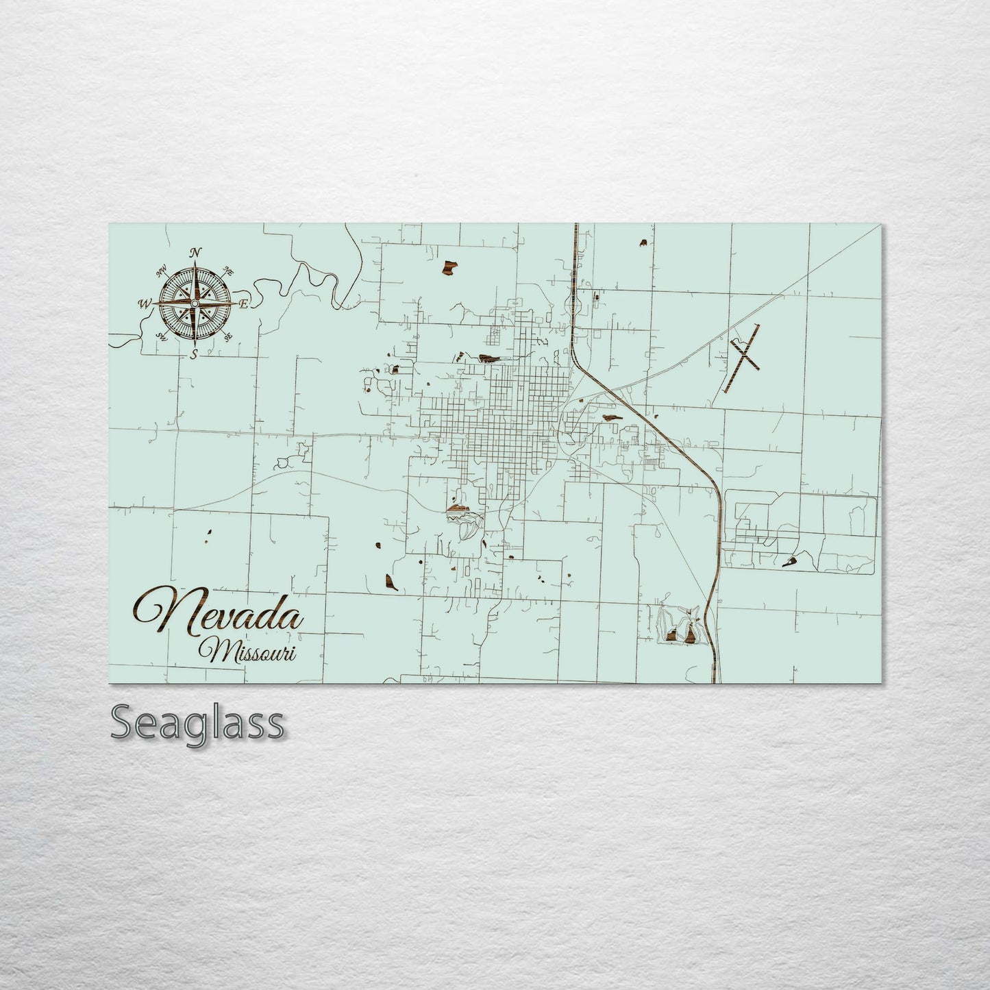 Nevada, Missouri Street Map