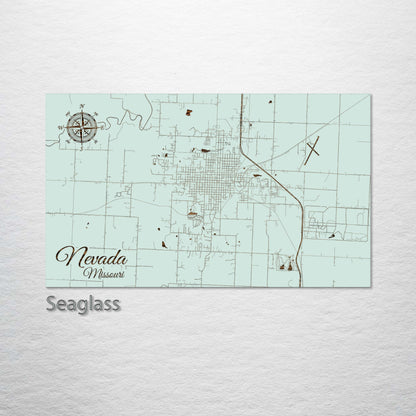 Nevada, Missouri Street Map